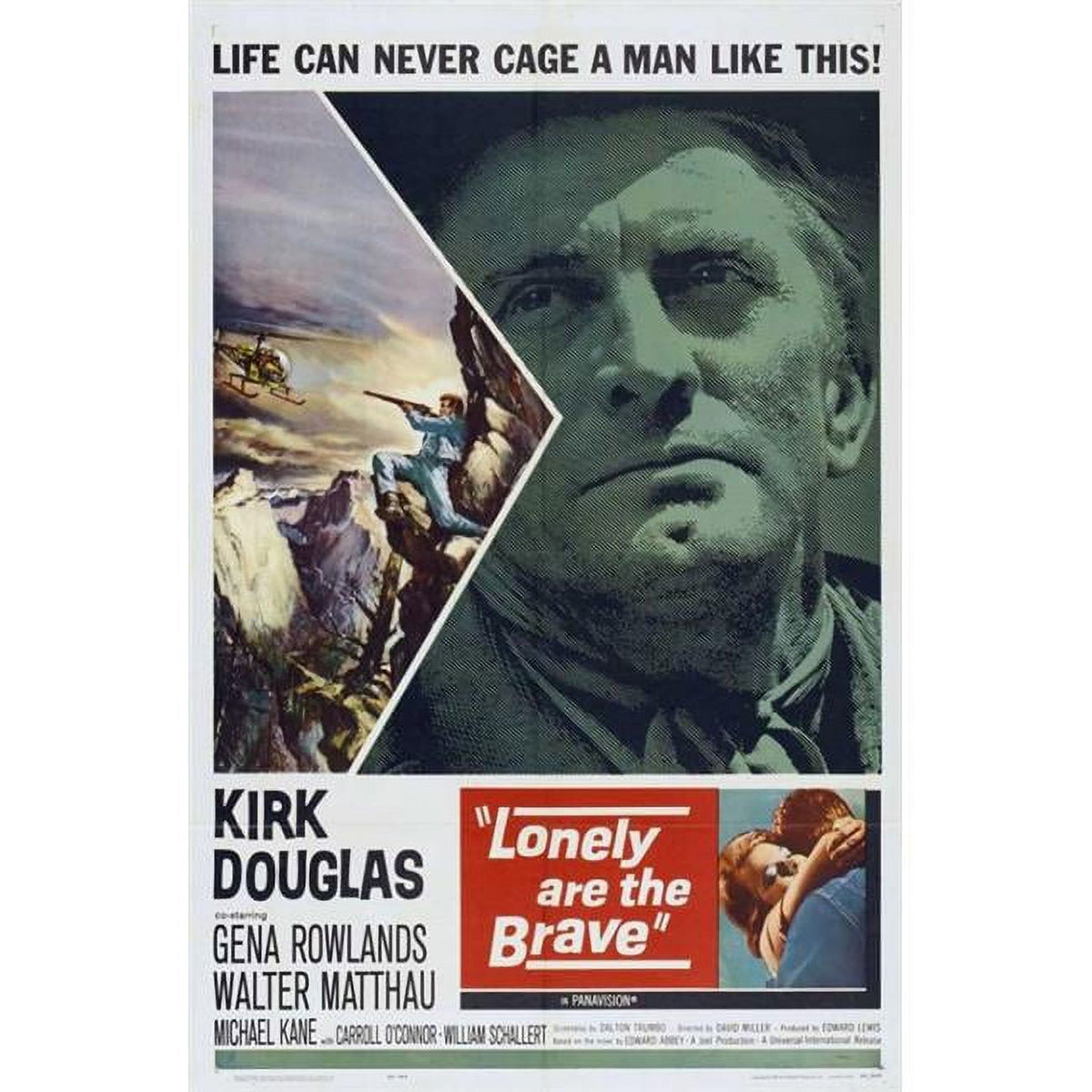 Lonely Are the Brave movie poster print 27x40