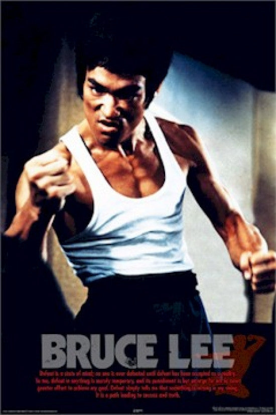 Bruce Lee Greater Effort Rolled Poster Print - 24x36