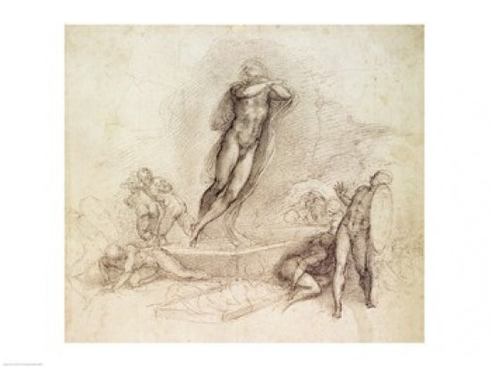 Study for an Ascension Art Print by Michelangelo Buonarroti