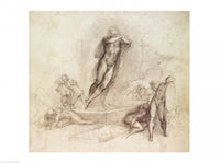 Study for an Ascension Art Print by Michelangelo Buonarroti