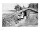 Pennsylvania cave-dwelling poster print by Howard Pyle, showcasing early American life.