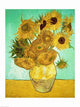 Sunflowers Art Print by Vincent Van Gogh, vibrant floral artwork.