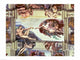Sistine Chapel Creation of Adam poster print by Michelangelo, vibrant art for home decor.