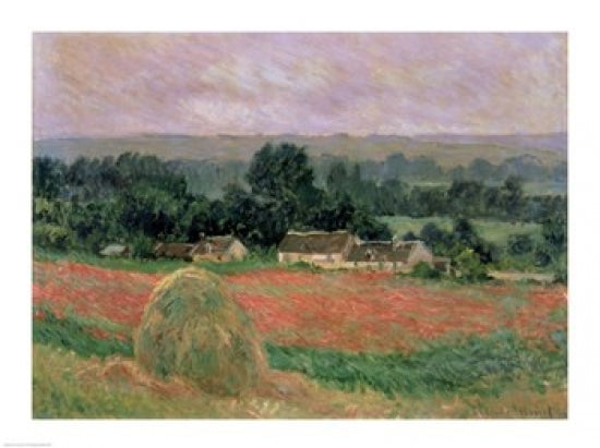 Haystack at Giverny Fine Art Print by Claude Monet