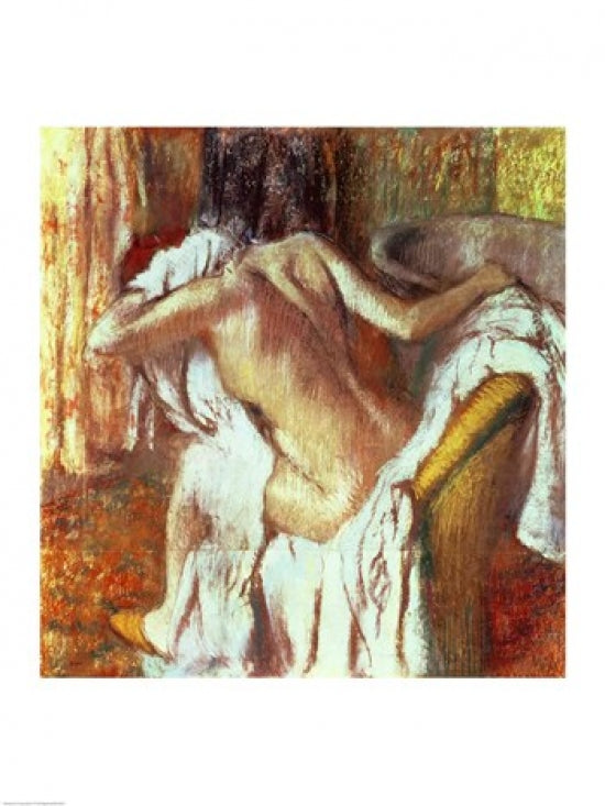 Woman Drying Herself Fine Art Print by Edgar Degas on premium paper.