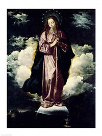 The Immaculate Conception Poster Print by Diego Velazquez showcasing divine beauty.