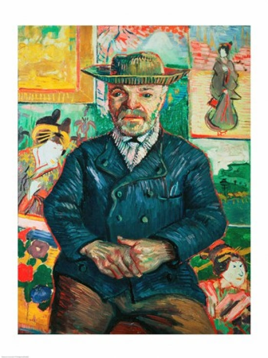 Pere Tanguy Poster Print by Vincent Van Gogh, vibrant art for home decor