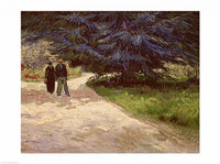Couple in the Park, Arles, 1888 poster print by Vincent Van Gogh.