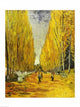 L'Allee des Alyscamps fine art print by Vincent Van Gogh, 1888, landscape art.