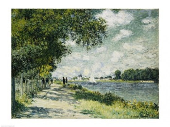 The Seine at Argenteuil fine art print by Claude Monet showcasing impressionist landscape