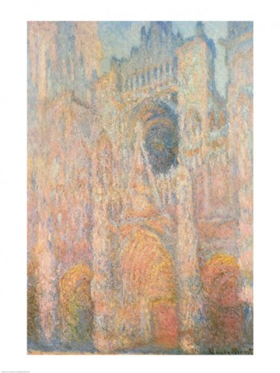 Rouen Cathedral Art Print by Claude Monet showcasing Impressionist style.