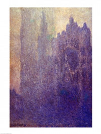 Rouen Cathedral Foggy Weather Fine Art Print by Claude Monet