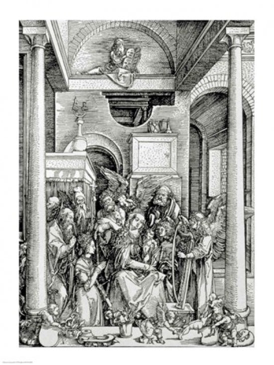 The Virgin and Child with Saints Poster Print by Albrecht Durer