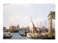 The Punta della Dogana fine art print by Giovanni Antonio Canaletto showing a historic Venice scene.