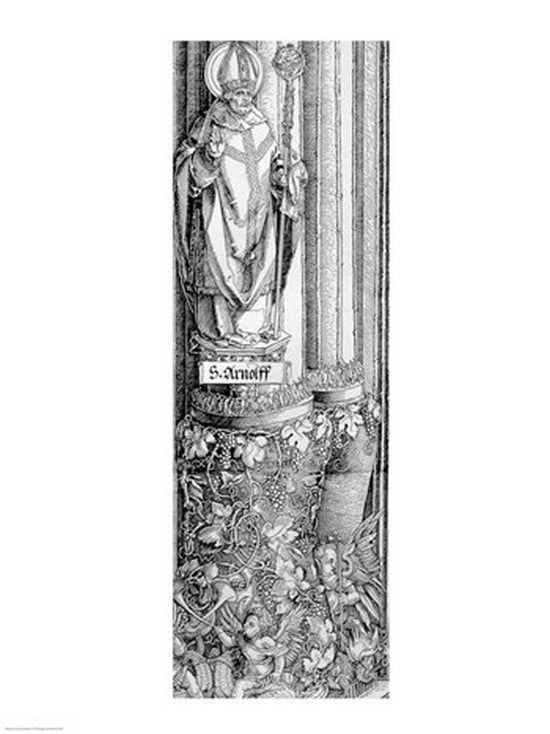 The Triumphal Arch of Emperor Maximilian I detail poster print by Albrecht Durer.