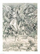 St. Michael Battling with the Dragon fine art print by Albrecht Durer.