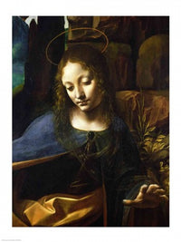 Detail of the Head of the Virgin from The Virgin of the Rocks by Leonardo Da Vinci