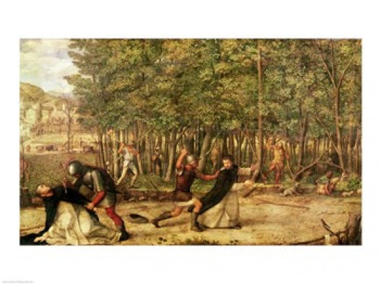 The Assassination of St. Peter Martyr Poster Print by Giovanni Bellini