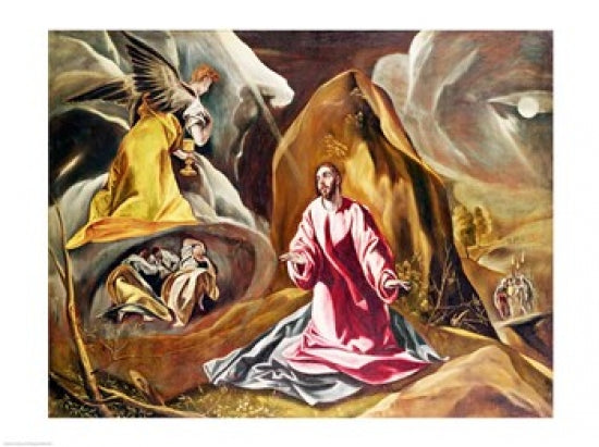 Agony in the Garden of Gethsemane Poster Print by El Greco