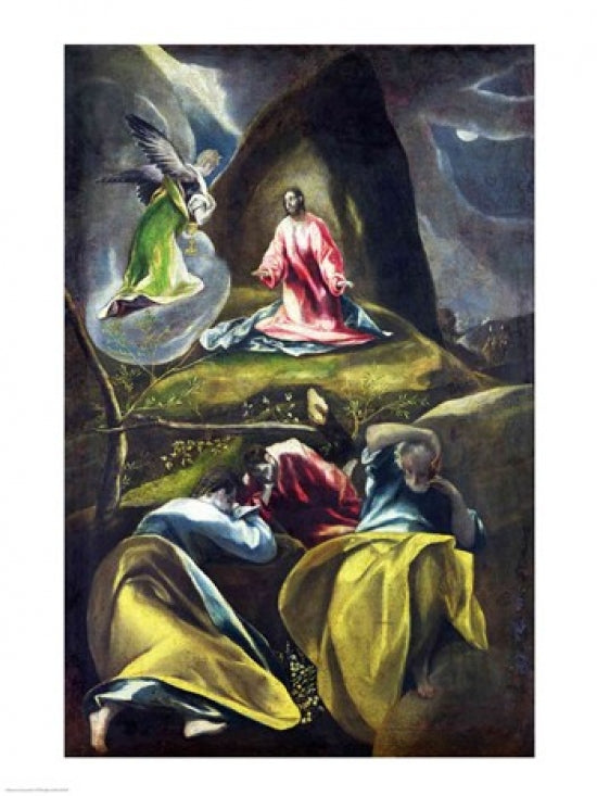 Christ in the Garden of Olives Poster Print by El Greco, art print