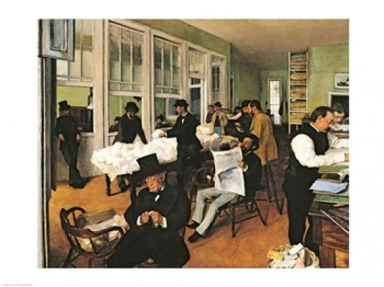 Edgar Degas The Cotton Exchange, New Orleans, 1873 art print