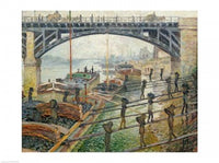 Art print of The Stream of Robec at Rouen by Claude Monet