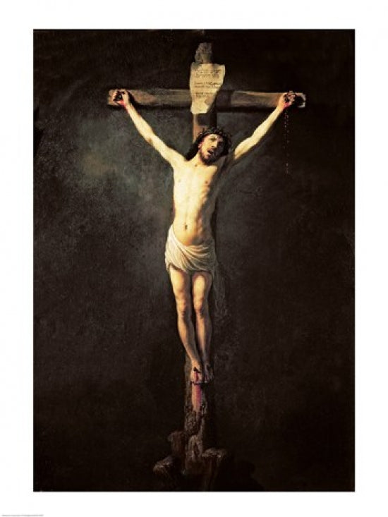 Christ on the Cross Poster Print by Rembrandt van Rijn - Art print