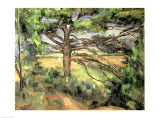 The Large Pine art print by Paul Cézanne, depicting a serene pine tree.
