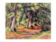 Sous-bois art print by Paul Cezanne showcasing a serene woodland scene.