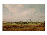 View of Salisbury Fine Art Print by John Constable showcasing serene landscape.