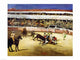 Bull Fight (1865) Poster Print by Edouard Manet featuring dramatic bullfighting scene.