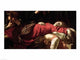 The Death of the Virgin fine art print by Caravaggio, a Baroque masterpiece.