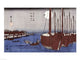 Tsukudajima Island and the Fukagawa District Under the Full Moon Art Print by Utagawa Hiroshige