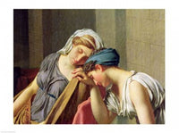 The Oath of Horatii Fine Art Print by Jacques-Louis David depicting a dramatic scene of loyalty and sacrifice.