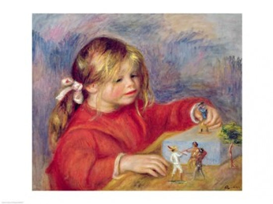 Claude Renoir at Play art print by Pierre-Auguste Renoir, c. 1905.