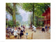 The Chalet du Cycle in the Bois de Boulogne art print by Jean Beraud