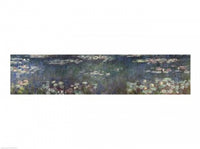 Waterlilies Green Reflections poster print by Claude Monet showcasing vibrant colors and impressionist style.