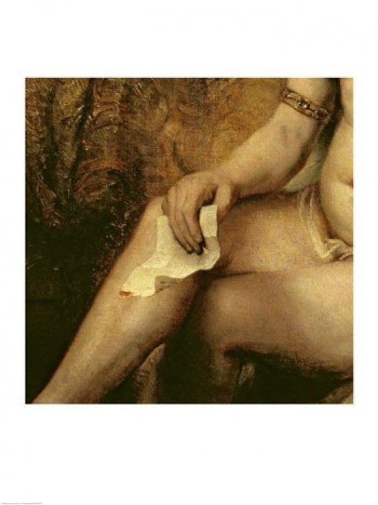 Bathsheba Bathing Poster Print by Rembrandt van Rijn, 1654 artwork.