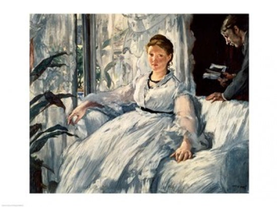 Reading, 1865 fine art poster print by Edouard Manet