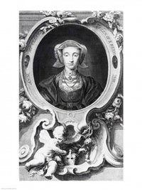 Anne of Cleves Poster Print by Hans Holbein, historical art print.