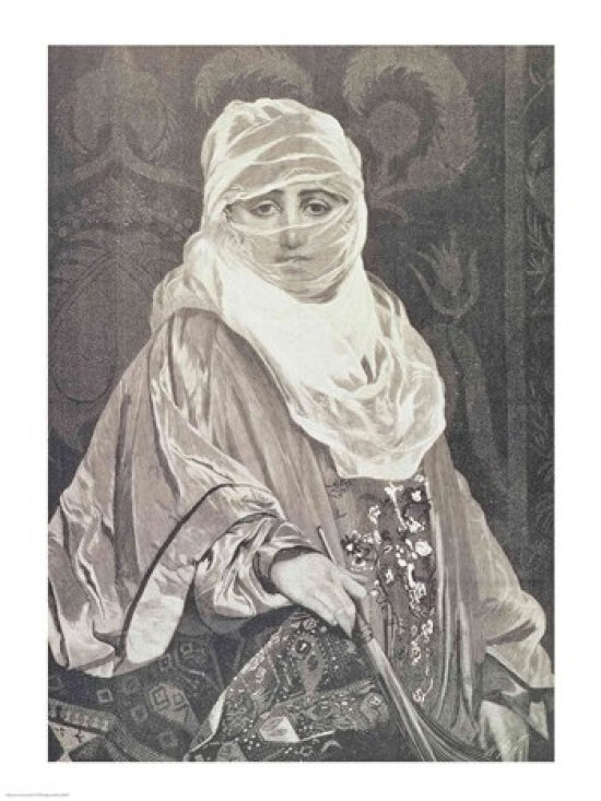 'La Favorita' Woman with a Veil Poster Print by Jean-Léon Gérôme