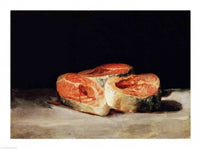 Still Life with Slices of Salmon fine art print by Francisco De Goya
