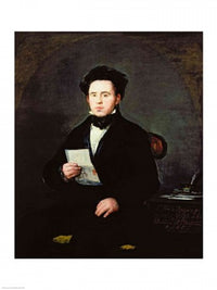 Don Juan Bautista de Muguiro Fine Art Print by Francisco De Goya, displayed in a modern living room.