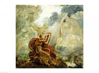 Ossian Conjures Up the Spirits with His Harp on the Banks of the River of Lora Poster Print by Francois Gerard