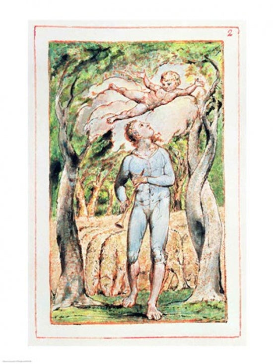 Songs of Innocence the Piper Poster Print by William Blake