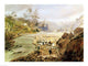 Fortyniners Washing Gold from the Calaveres River California 1858 Poster Print