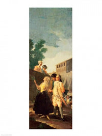 The Soldier and the Young Lady fine art print by Francisco De Goya