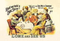 British Kennel Association Dog Show Poster Print featuring elegant dogs in Sheffield