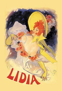 Lily de Lidia Poster Print by Jules Cheret showcasing vintage art.