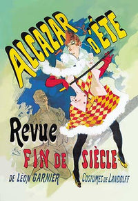 Decadent Flamboyance Poster Print by Jules Cheret featuring a spirited performer.